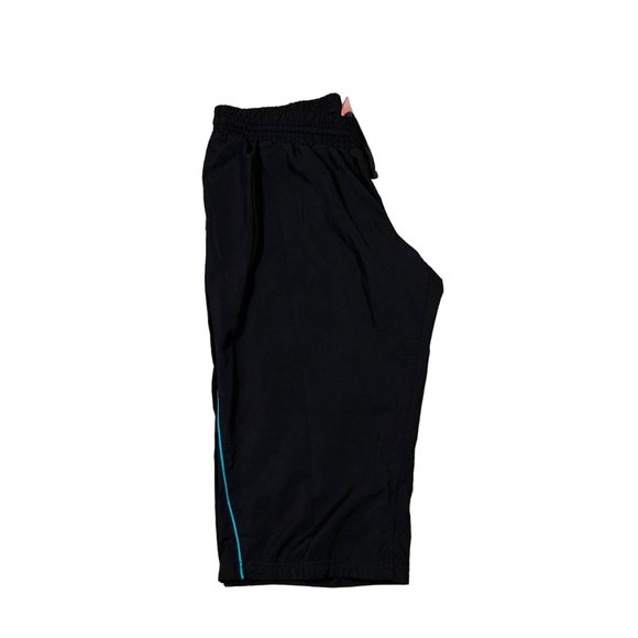 NIKE the athletic dept. Pants Women's Capri 100% Polyester Black/Blue Size Large - Picture 7 of 14